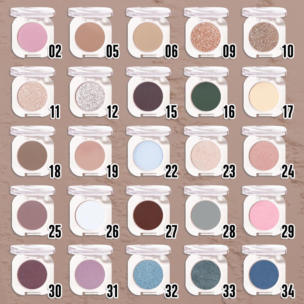 QIDSTERS Light Cocoa Matte Eyeshadow swatch on skin