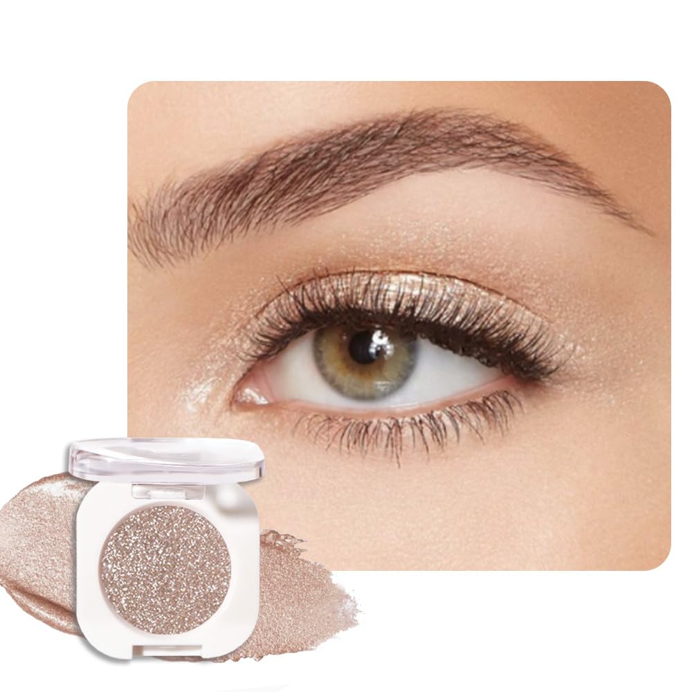 QIDSTERS Nude Glitter Single Eyeshadow front view