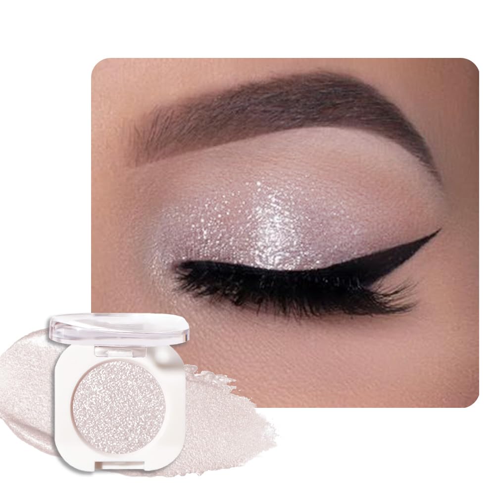 QIDSTERS Pear White Glitter Eyeshadow Mini 18g front view