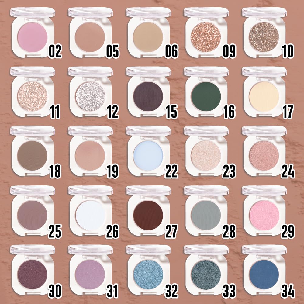 QIDSTERS Rosy Brown Matte Eyeshadow open showing product