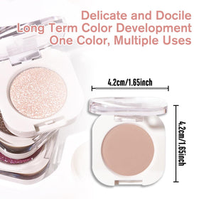 QIDSTERS Rosy Brown Matte Eyeshadow with brushes