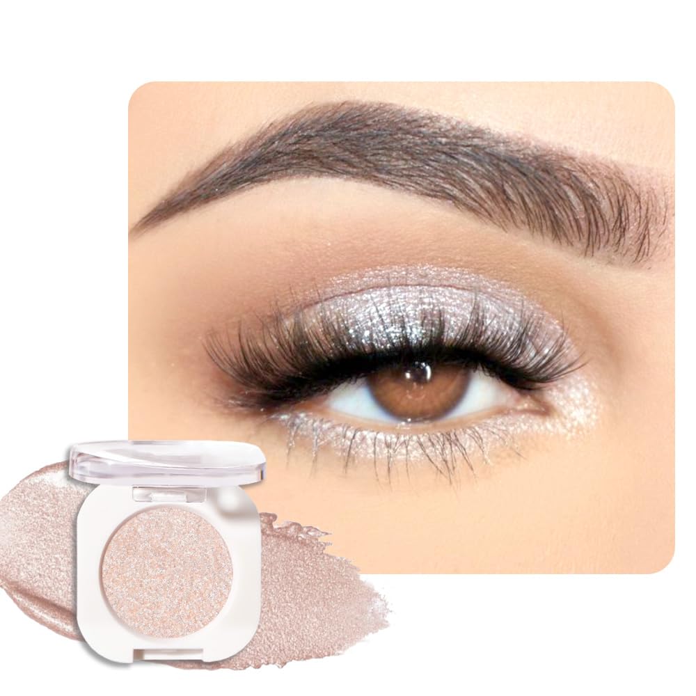 QIDSTERS Sheer White Sparkle Eyeshadow Mini front view