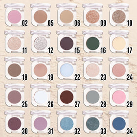 QIDSTERS Sheer White Sparkle Eyeshadow Mini swatch on skin