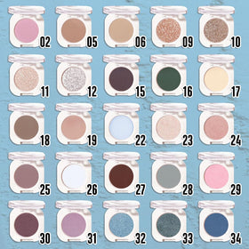 QIDSTERS Sky Blue Metallic Eyeshadow Mini swatch on skin