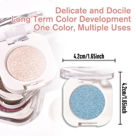 QIDSTERS Sky Blue Metallic Eyeshadow Mini with applicator