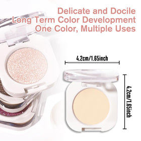 QIDSTERS Smoky Beige Matte Eyeshadow with brushes