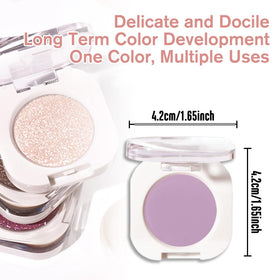 QIDSTERS Violet Purple Matte Eyeshadow with brush