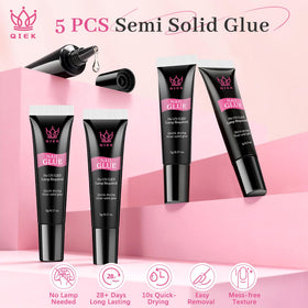 QIEK Nail Glue 5g tube with precision tip