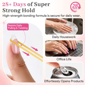 QIEK Nail Glue close-up of clear formula