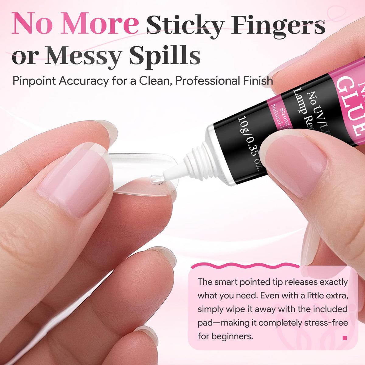 QIEK Strong Nail Glue packaging and contents