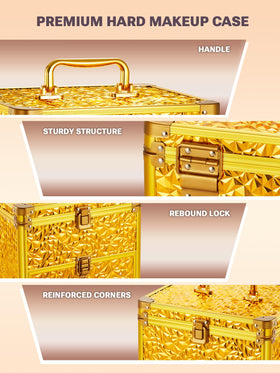 Qislee Makeup Box side view highlighting its durable design