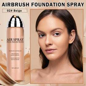 QIUFSSE Air Brush Makeup Foundation 02 Beige packaging