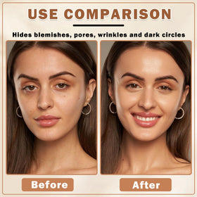 QIUFSSE Air Brush Makeup Foundation 02 Beige texture close-up