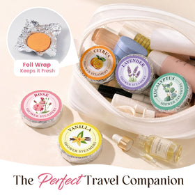 Qivatex Shower Steamers aromatherapy in shower setting