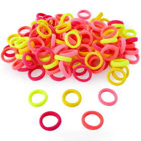 QRTVI Baby Hair Ties in a bag showing 120 pieces