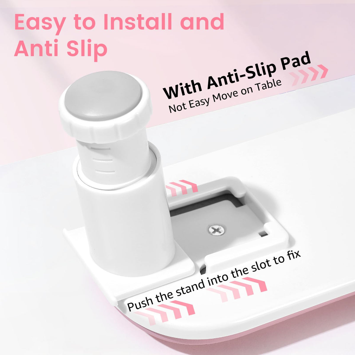 Quaferen Manicure Arm Rest with tools and nail polish around it