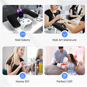 Quaferen U-Shaped Manicure Arm Rest with numbered legs for easy setup