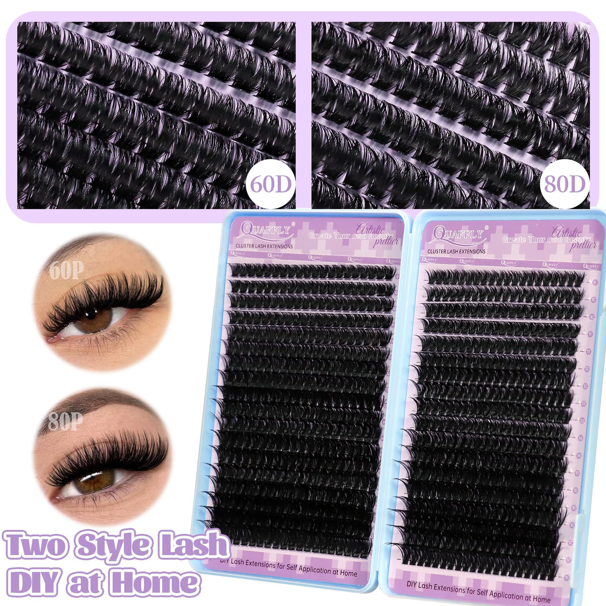QUAFFLY Lash Clusters Kit packaging