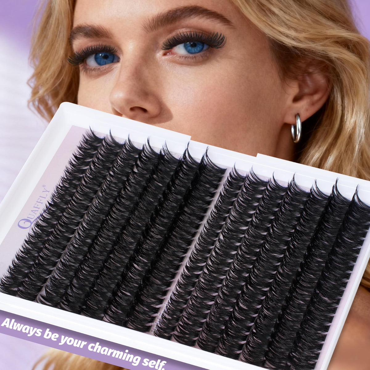 QUAFFLY Lash Clusters Kit packaging and contents