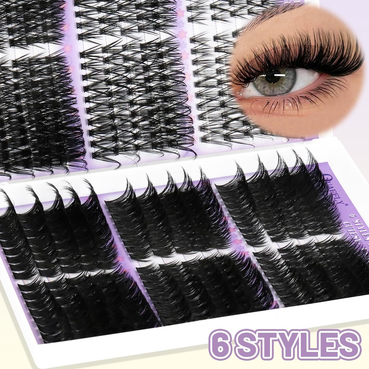 QUAFFLY lash kit packaging with all components displayed