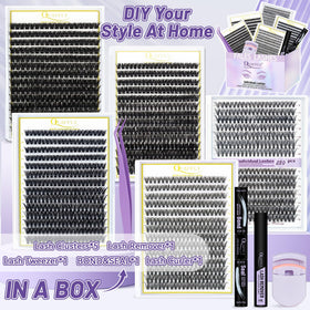 QUAFFLY precision tweezers and eyelash curler included