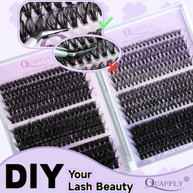 QUAFFLY tweezers for easy application of lash clusters