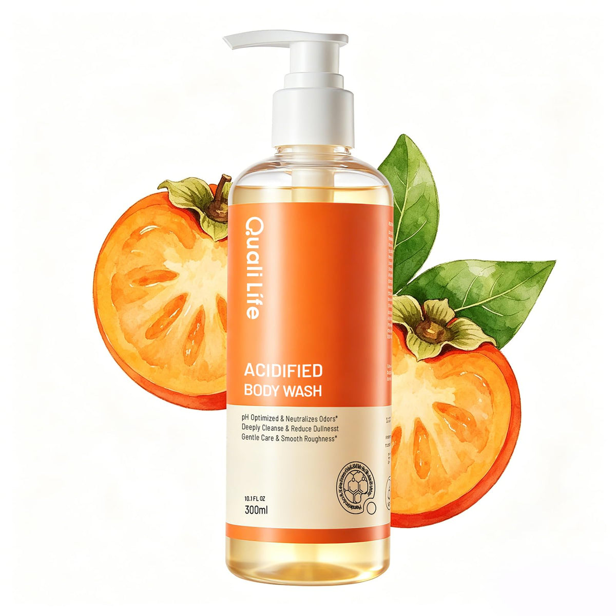 QualiLife Acidified Body Wash 10.1 Fl Oz front view