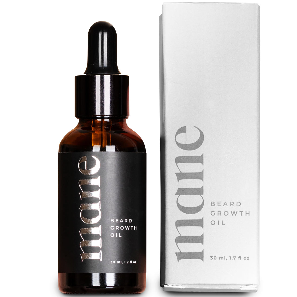 quality Mane Beard Care Oil 30ml front view with packaging