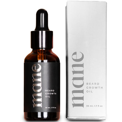 quality Mane Beard Care Oil 30ml front view with packaging