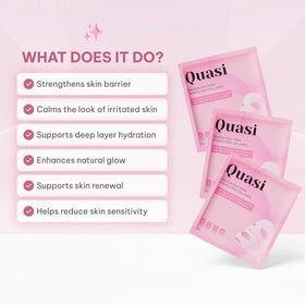 Quasi Salmon PDRN Collagen Mask application on face