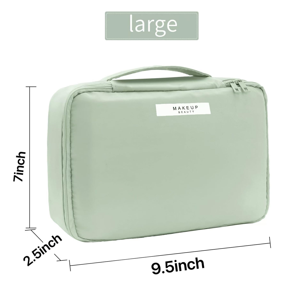 Queboom Travel Makeup Bag packaging view