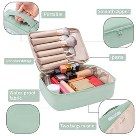 Queboom Travel Makeup Bag side view