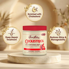 Queen Helene Cholesterol Hair Conditioning Cream 15 oz jar back view