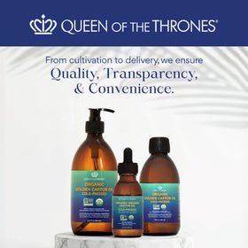 QUEEN OF THE THRONES Organic Golden Castor Oil Roll-On ingredients list