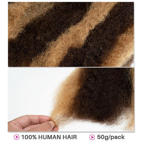 QUEEN VIRGIN REMY Afro Kinky Bulk Hair close-up texture