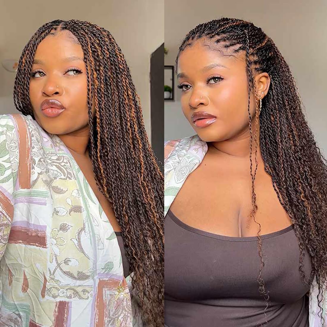 QUEEN VIRGIN REMY Afro Kinky Bulk Hair front view 50g