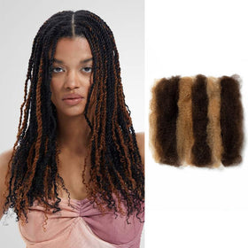 QUEEN VIRGIN REMY Afro Kinky Bulk Hair in natural colour