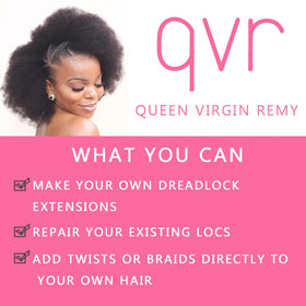QUEEN VIRGIN REMY Afro Kinky Bulk Hair packaging