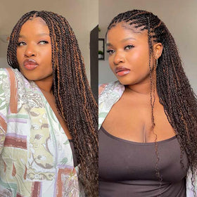 QUEEN VIRGIN REMY Afro Kinky Bulk Human Hair 50g dark brown in braids