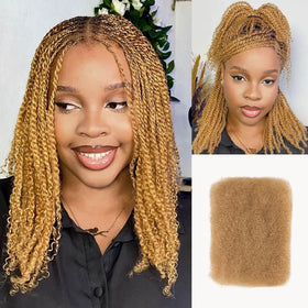QUEEN VIRGIN REMY Afro Kinky Bulk Human Hair 50g front view