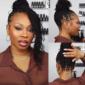 QUEEN VIRGIN REMY Afro Kinky Bulk Human Hair 50g natural black colour