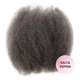 QUEEN VIRGIN REMY Afro Kinky Bulk Human Hair 50g styled in braids