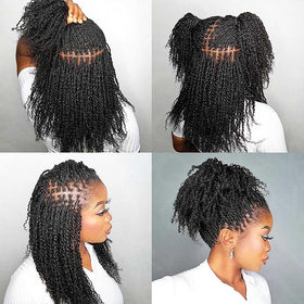 QUEEN VIRGIN REMY Afro Kinky Bulk Human Hair packaging