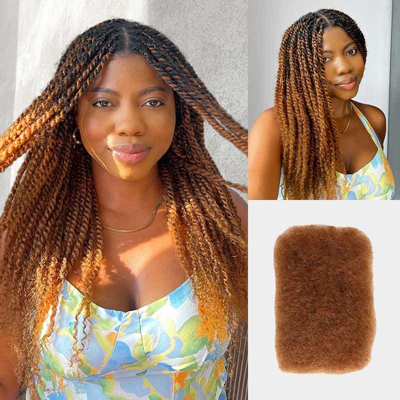 QUEEN VIRGIN REMY Afro Kinky Bulk Human Hair packaging