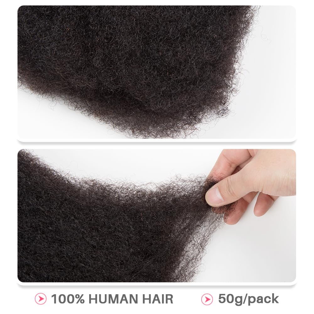 QUEEN VIRGIN REMY Afro Kinky Bulk Human Hair packaging