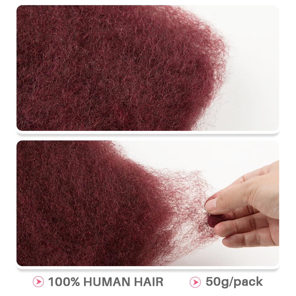 QUEEN VIRGIN REMY Afro Kinky Bulk Human Hair texture close-up