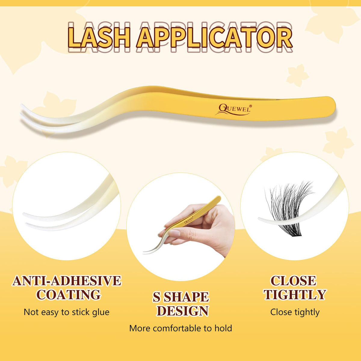 QUEWEL lash bond and seal bottle close-up