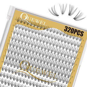 QUEWEL Lash Clusters 10D and 20D close-up