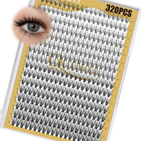 QUEWEL Lash Clusters 320Pcs tray front view