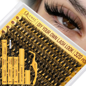 QUEWEL Lash Clusters Kit 320 Pcs front view
